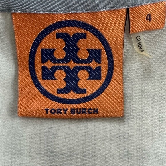 Tory Burch Bristol Plaid Sequins Keyhole Sleeveless Silk Lined Blouse Top Size 4 - Picture 5 of 5